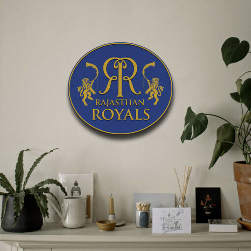 Rajasthan Royals Handcrafted Wooden Crest