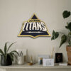 Handcrafted Wooden Gujarat Titans Crest