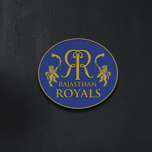 Rajasthan Royals Handcrafted Wooden Crest - Image 4