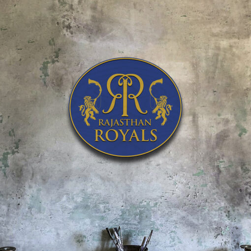 Rajasthan Royals Handcrafted Wooden Crest - Image 5