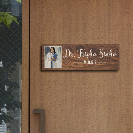 Photo Name Plate Design | Personalized | 12x4 Inches - Image 4