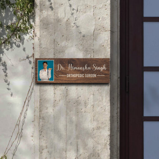 Photo Name Plate Design | Personalized | 12x4 Inches - Image 6