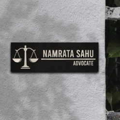 Advocate Office Name Board | Personalized | 12x4 Inch