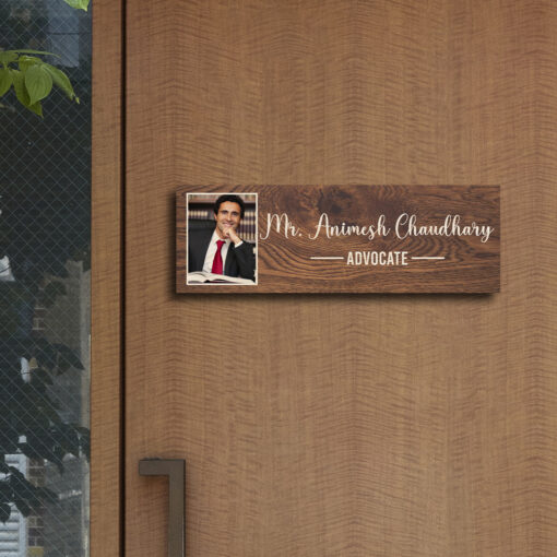 Photo Name Plate Design | Personalized | 12x4 Inches - Image 5