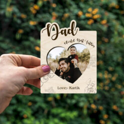 Best Dad Fridge Magnet | Personalized | 4x3 inches