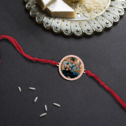 Personalized Wooden Photo Rakhi