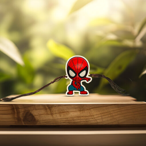 Spiderman Wooden Rakhi - Image 2