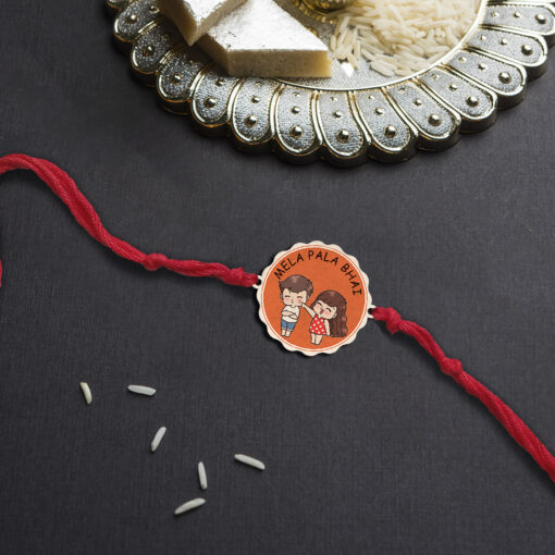 Mela Pala Bhai Wooden Rakhi - Image 2