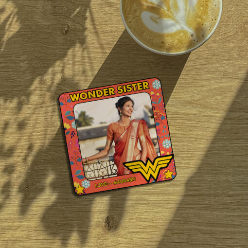 Personalized Sister Fridge Magnet | Wooden - Image 2