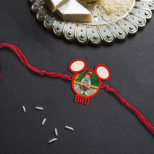 Personalized | Bro Wooden Rakhi - Image 2