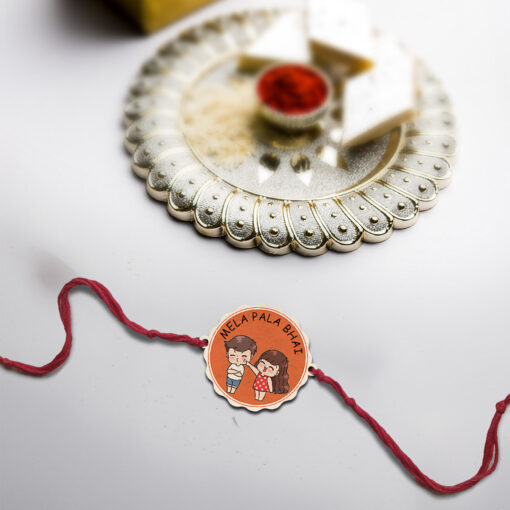 Mela Pala Bhai Wooden Rakhi - Image 3