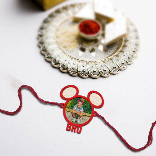 Personalized | Bro Wooden Rakhi - Image 3