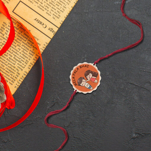 Mela Pala Bhai Wooden Rakhi - Image 4