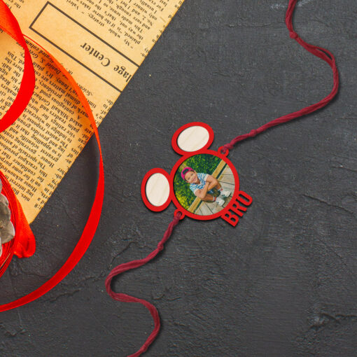 Personalized | Bro Wooden Rakhi - Image 4