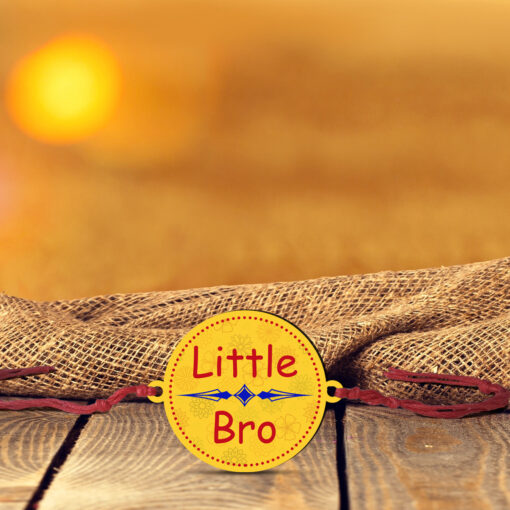 Wooden Little Bro Rakhi