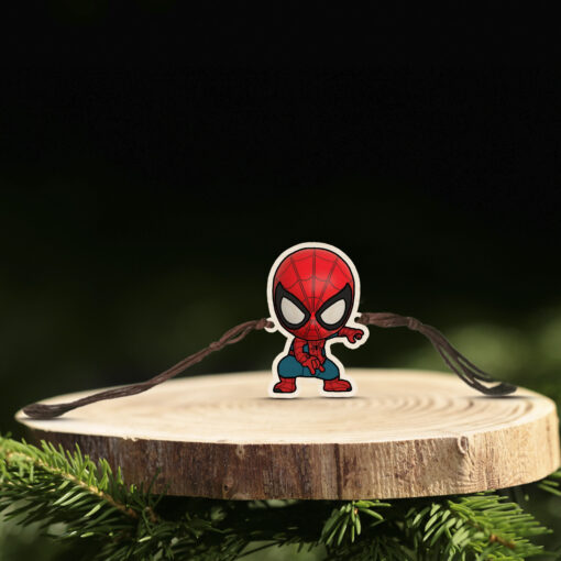 Spiderman Wooden Rakhi - Image 5