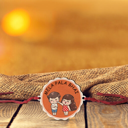 Mela Pala Bhai Wooden Rakhi - Image 5