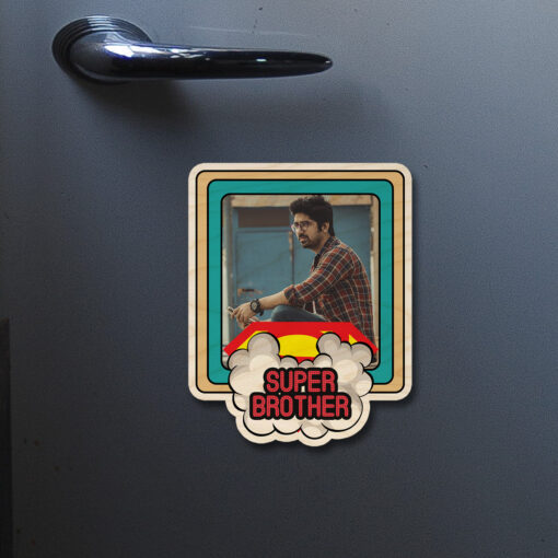 Personalized Brother Magnet | Wooden - Image 5