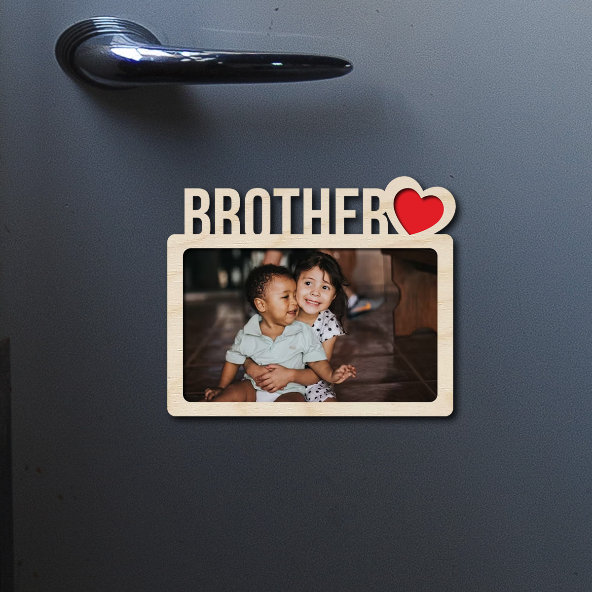 Brother Fridge Magnet | Personalized Wooden | 4*3.5 inches