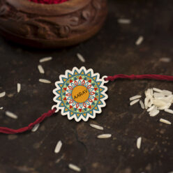 Colorful Personalized Name | Wooden Rakhi