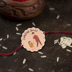 Caring Bhai Wooden Rakhi