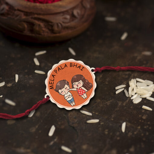 Mela Pala Bhai Wooden Rakhi