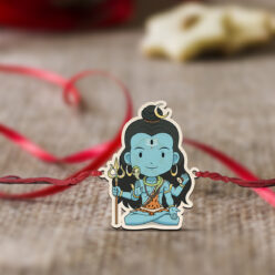 Cute God Shiva Wooden Rakhi