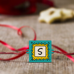 Personalized Name Letter Wooden Rakhi