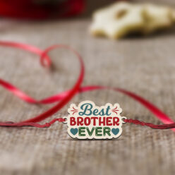 Best Brother Ever Wooden Rakhi