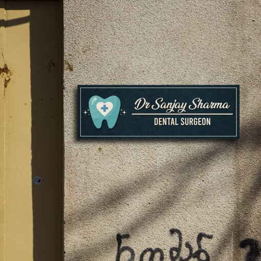 Dentist Name Plate | Personalized | 12*4 inches - Image 3