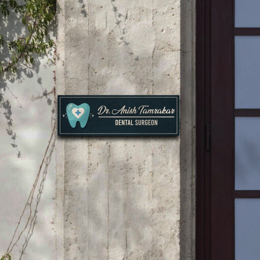 Dentist Name Plate | Personalized | 12*4 inches - Image 4