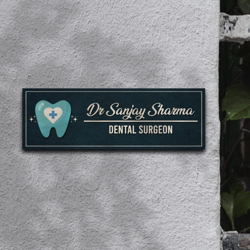 Dentist Name Plate | Personalized | 12*4 inches