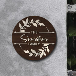 Personalized Family Name plate | Wooden | 12*12 inches