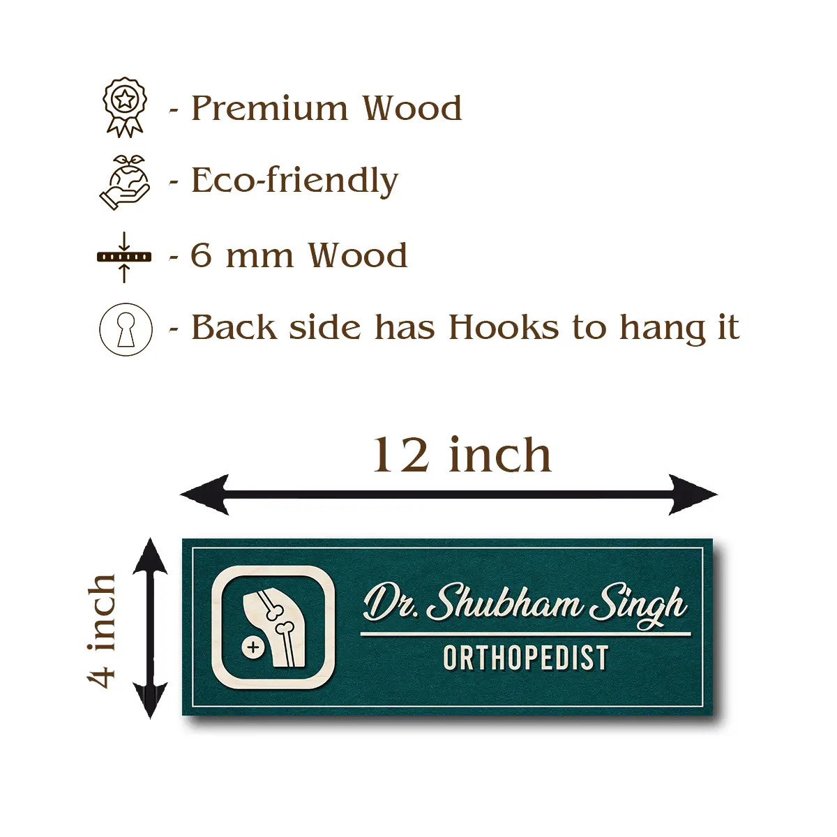 Orthopedist Doctor Name plate | Personalized - Image 6