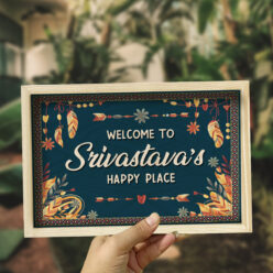 Dark Bohemian Wooden Name plate | Personalized