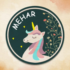 Personalized Unicorn Name plate| Wooden