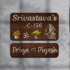 Decorative Wooden Name plate | Personalized