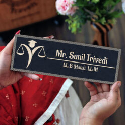Outdoor Advocate Name Plate for Home | Personalized 12x4 inch