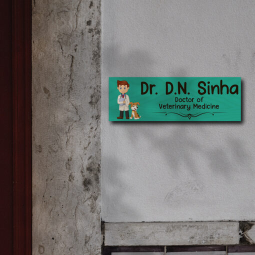 Veterinary Doctor Name Plate | Personalized | 12*4 inches - Image 2