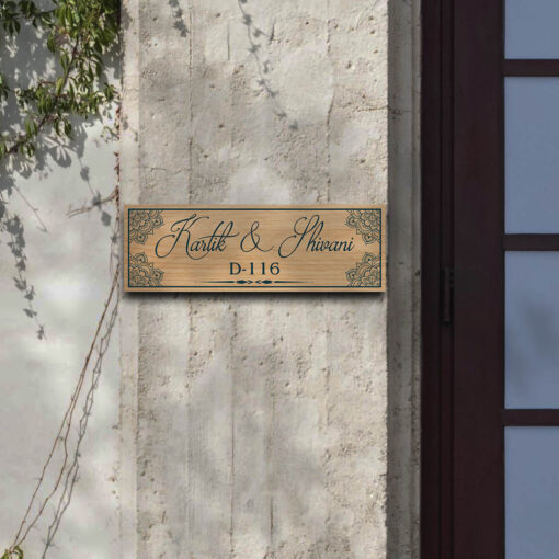 Personalized Couple Wooden Name plate | 12*4 inches - Image 4