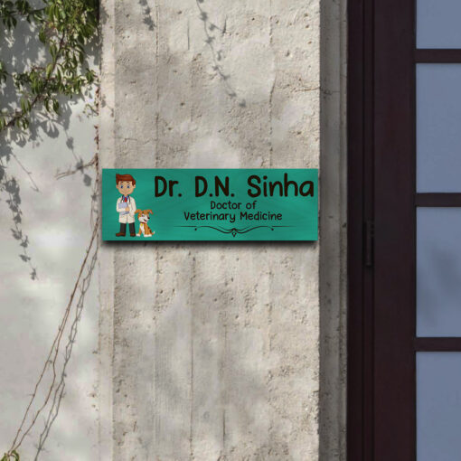Veterinary Doctor Name Plate | Personalized | 12*4 inches - Image 4