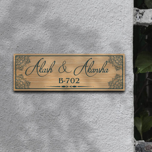 Personalized Couple Wooden Name plate | 12*4 inches - Image 5