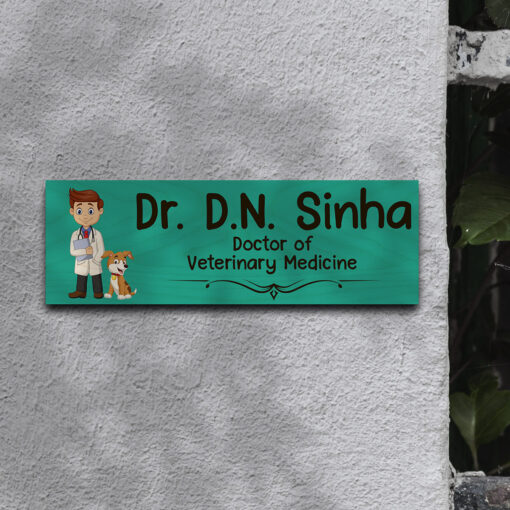 Veterinary Doctor Name Plate | Personalized | 12*4 inches