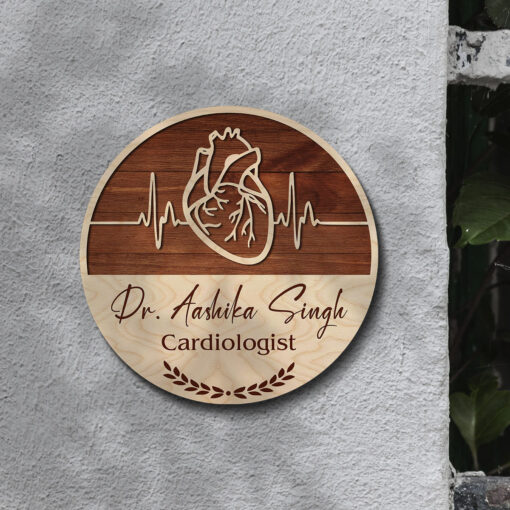Cardiologist Name Plate | Personalized | 12x12 inch - Image 5
