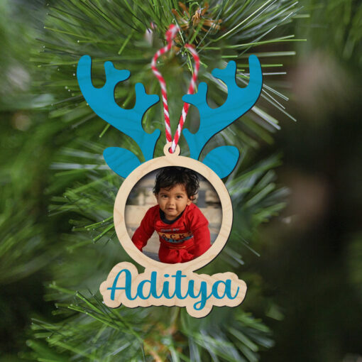 Design Your Handcrafted Wooden Photo Ornament | Custom-Made | 4x3 Inch - Image 4
