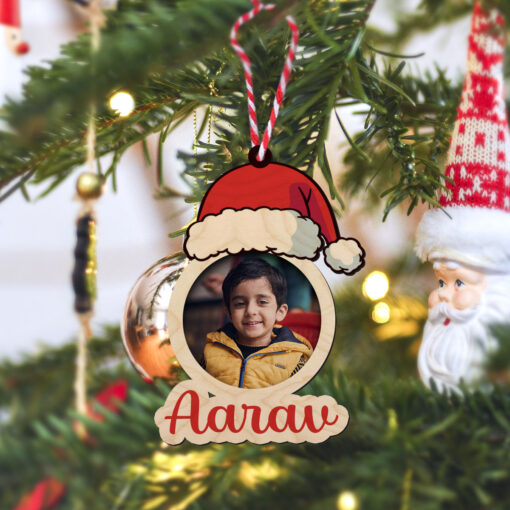 Design Your Handcrafted Wooden Photo Ornament | Custom-Made | 4x3 Inch - Image 5