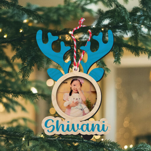 Design Your Handcrafted Wooden Photo Ornament | Custom-Made | 4x3 Inch - Image 6