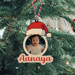 Design Your Handcrafted Wooden Photo Ornament | Custom-Made | 4x3 Inch