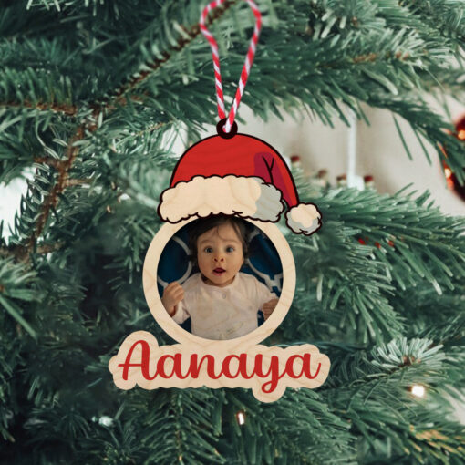 Design Your Handcrafted Wooden Photo Ornament | Custom-Made | 4x3 Inch