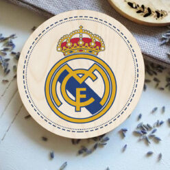 Real Madrid CF Wooden Coaster | 4x4 Inch